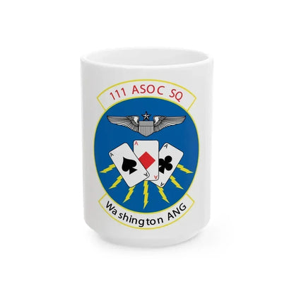 111 ASOC Sq Washington ANG (U.S. Air Force) White Coffee Mug 15oz - Go Mug Yourself