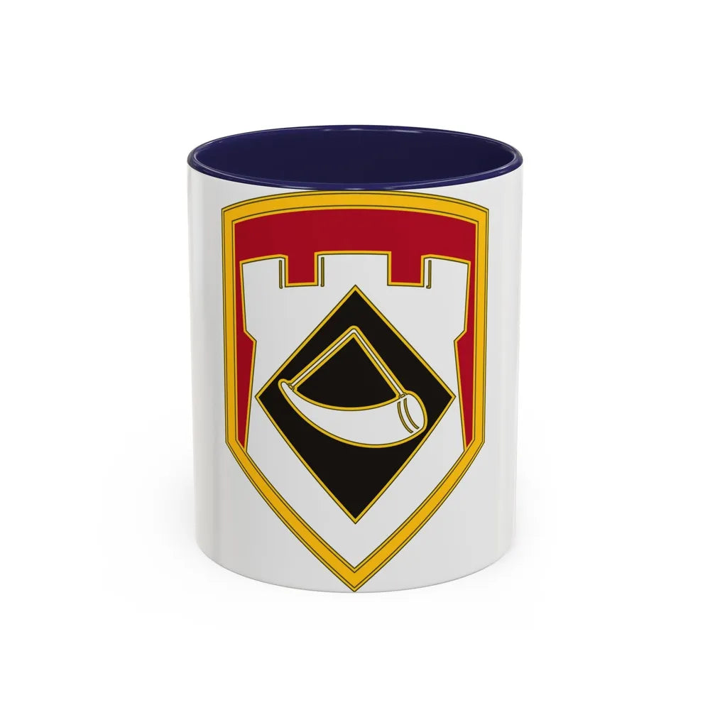 111 Engineer Brigade (U.S. Army) Accent Coffee Mug-11oz-Navy-Go Mug Yourself