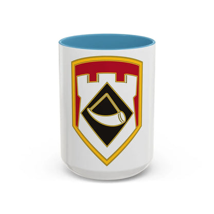 111 Engineer Brigade (U.S. Army) Accent Coffee Mug-15oz-Light Blue-Go Mug Yourself