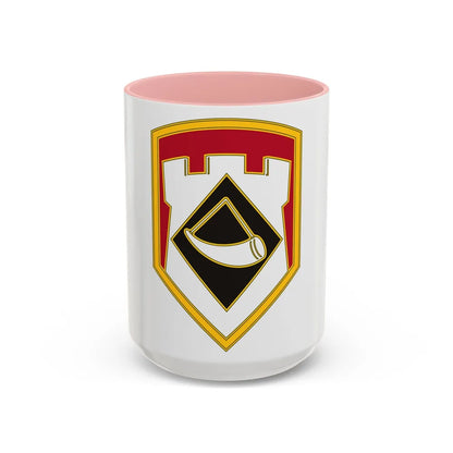 111 Engineer Brigade (U.S. Army) Accent Coffee Mug-15oz-Pink-Go Mug Yourself