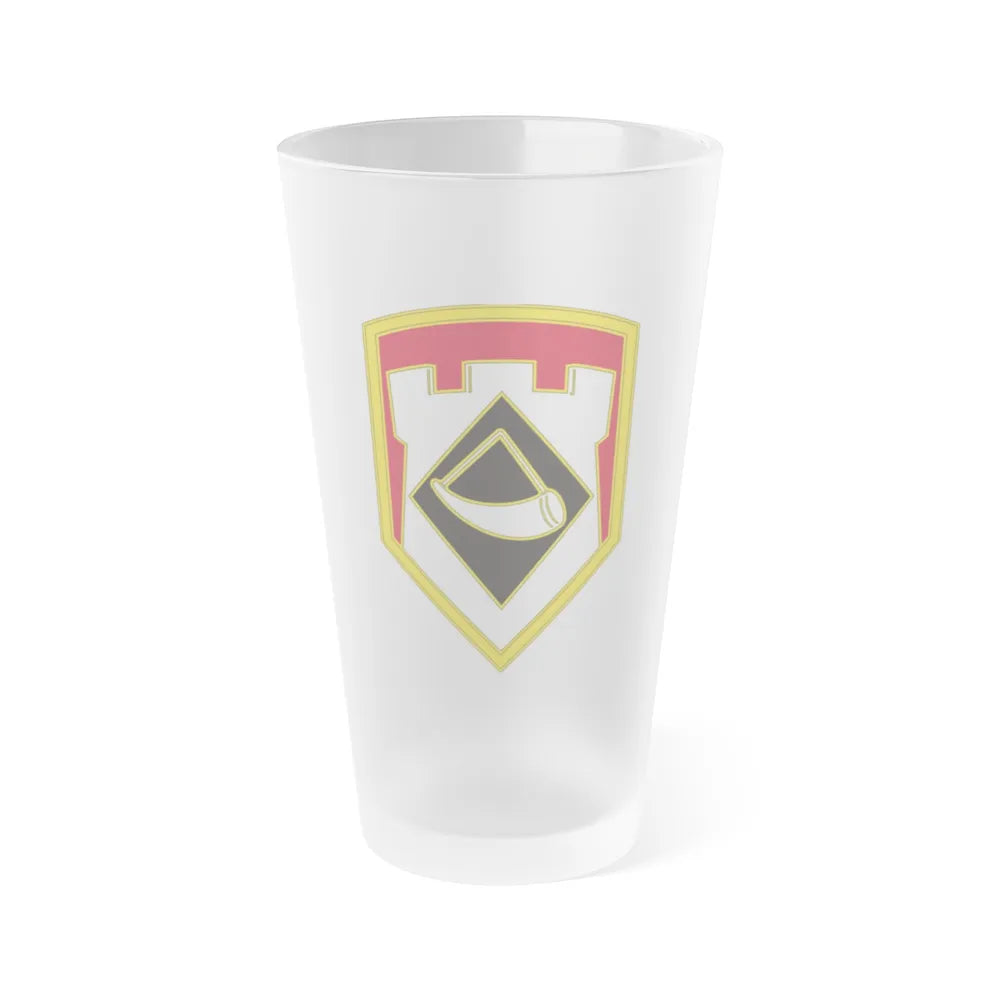 111 Engineer Brigade (U.S. Army) Frosted Pint Glass 16oz-Go Mug Yourself