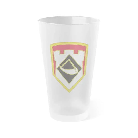 111 Engineer Brigade (U.S. Army) Frosted Pint Glass 16oz Default Title - Go Mug Yourself