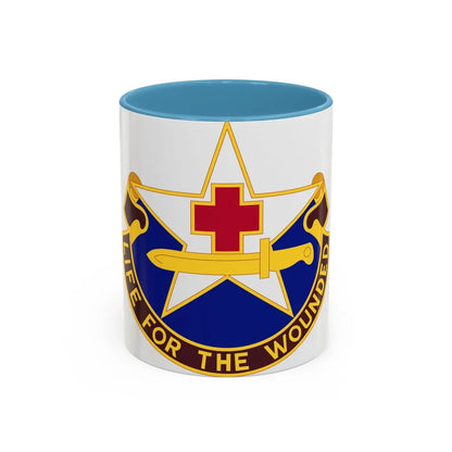 111 Medical Battalion (U.S. Army) Accent Coffee Mug-11oz-Light Blue-Go Mug Yourself