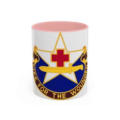 111 Medical Battalion (U.S. Army) Accent Coffee Mug-11oz-Pink-Go Mug Yourself