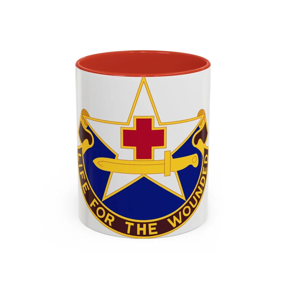 111 Medical Battalion (U.S. Army) Accent Coffee Mug-11oz-Red-Go Mug Yourself