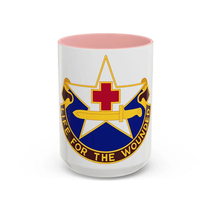 111 Medical Battalion (U.S. Army) Accent Coffee Mug-15oz-Pink-Go Mug Yourself