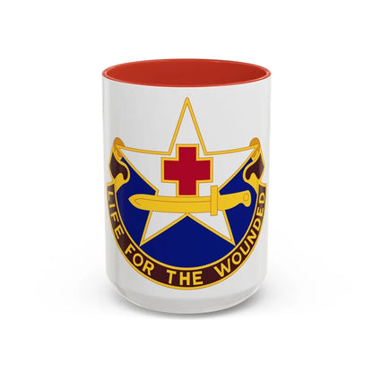 111 Medical Battalion (U.S. Army) Accent Coffee Mug-15oz-Red-Go Mug Yourself