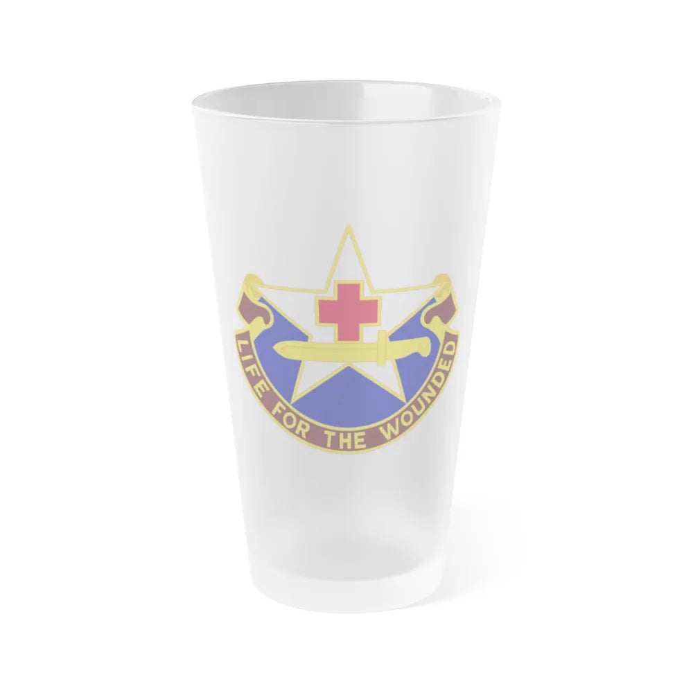 111 Medical Battalion (U.S. Army) Frosted Pint Glass 16oz-Go Mug Yourself