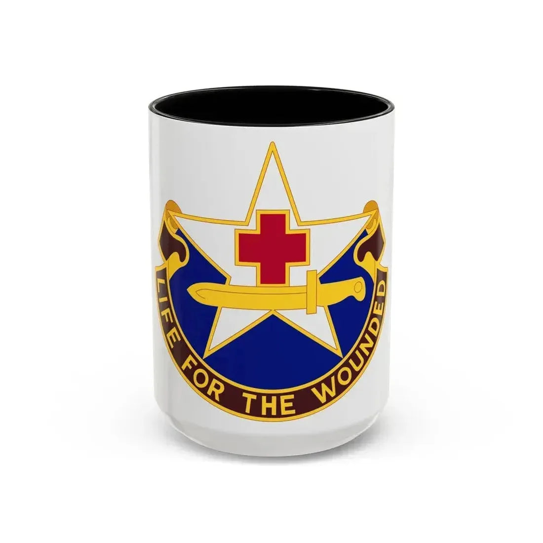 111 Medical Battalion (U.S. Army) Accent Coffee Mug 15oz Black - Go Mug Yourself
