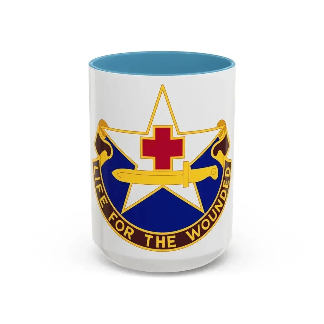111 Medical Battalion (U.S. Army) Accent Coffee Mug 15oz Light Blue - Go Mug Yourself