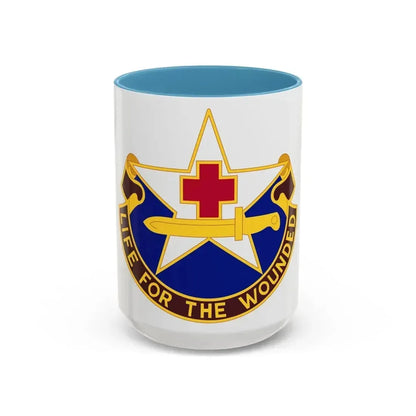 111 Medical Battalion (U.S. Army) Accent Coffee Mug 15oz Light Blue - Go Mug Yourself