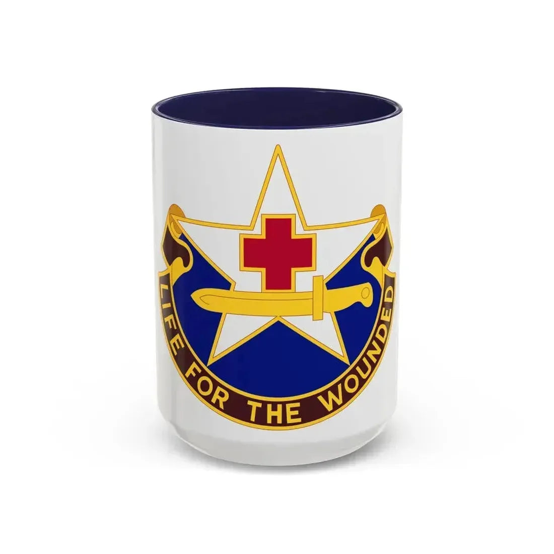 111 Medical Battalion (U.S. Army) Accent Coffee Mug 15oz Navy - Go Mug Yourself