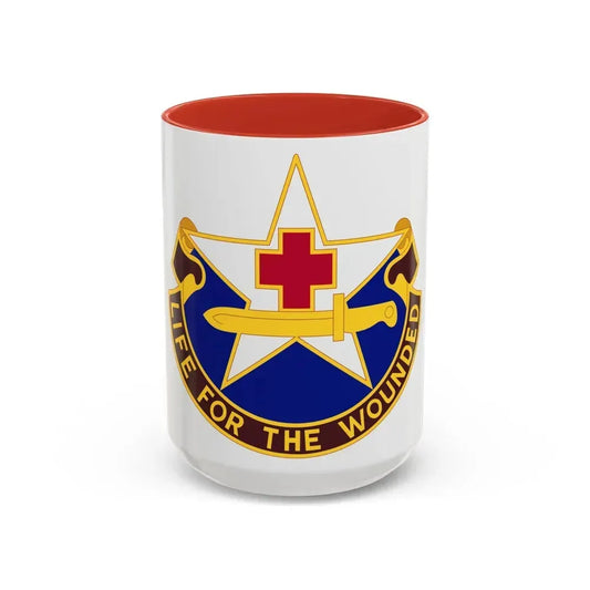 111 Medical Battalion (U.S. Army) Accent Coffee Mug 15oz Red - Go Mug Yourself