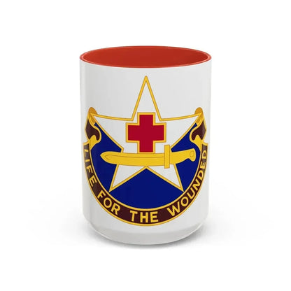 111 Medical Battalion (U.S. Army) Accent Coffee Mug 15oz Red - Go Mug Yourself