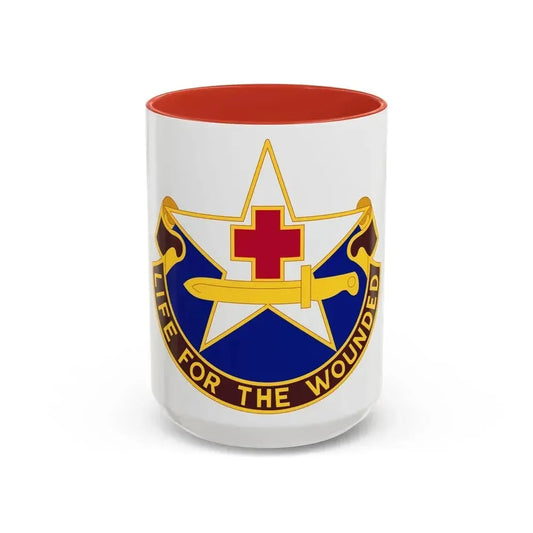 111 Medical Battalion (U.S. Army) Accent Coffee Mug 15oz Red - Go Mug Yourself