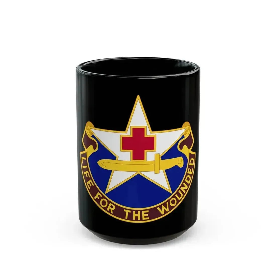 111 Medical Battalion (U.S. Army) Black Coffee Mug 15oz - Go Mug Yourself