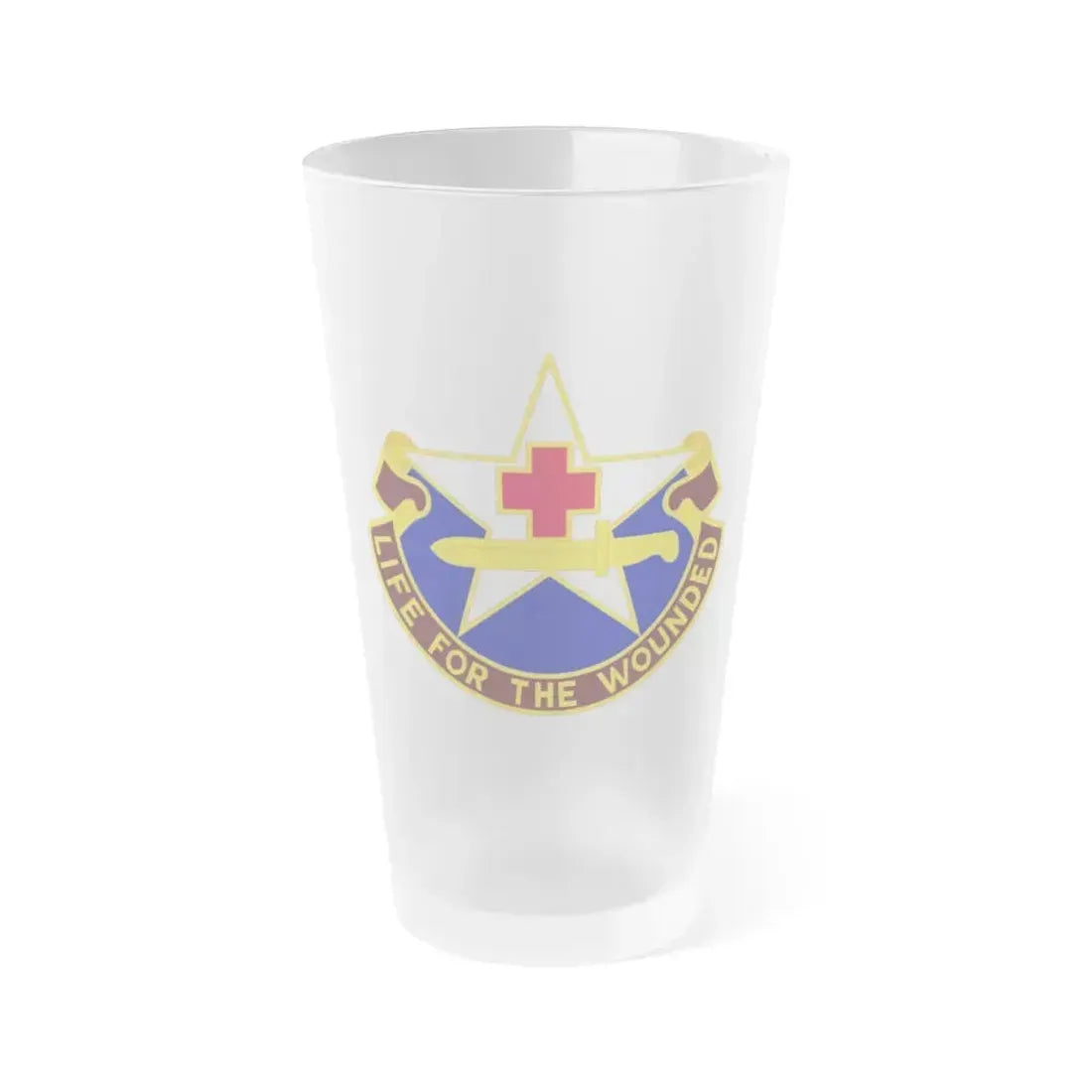 111 Medical Battalion (U.S. Army) Frosted Pint Glass 16oz Default Title - Go Mug Yourself