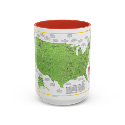 USA - Wild and Scenic Rivers 1 (1977) (Map) Accent Coffee Mug