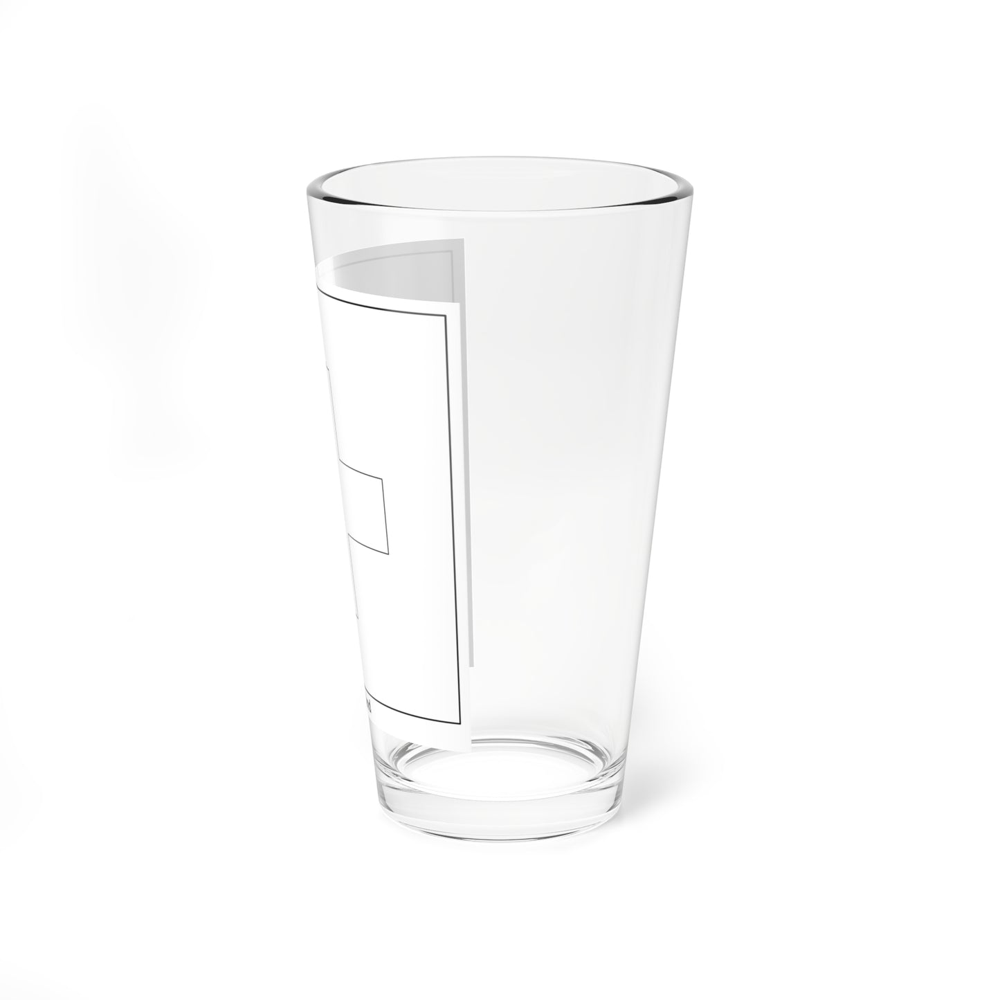 Flag of Switzerland colouring page (Switzerland) Pint Glass 16oz