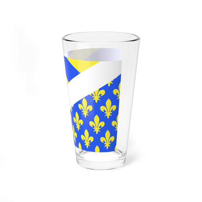 Drapeau fr departement Oise (France) Pint Glass 16oz