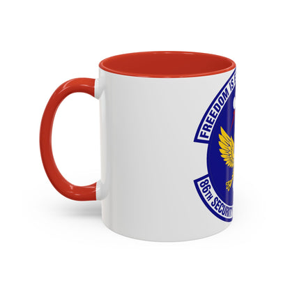 86 Security Forces Squadron USAFE (U.S. Air Force) Accent Coffee Mug