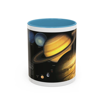 Space - The Solar System - Our Celestial Family (1990) (Map) Accent Coffee Mug