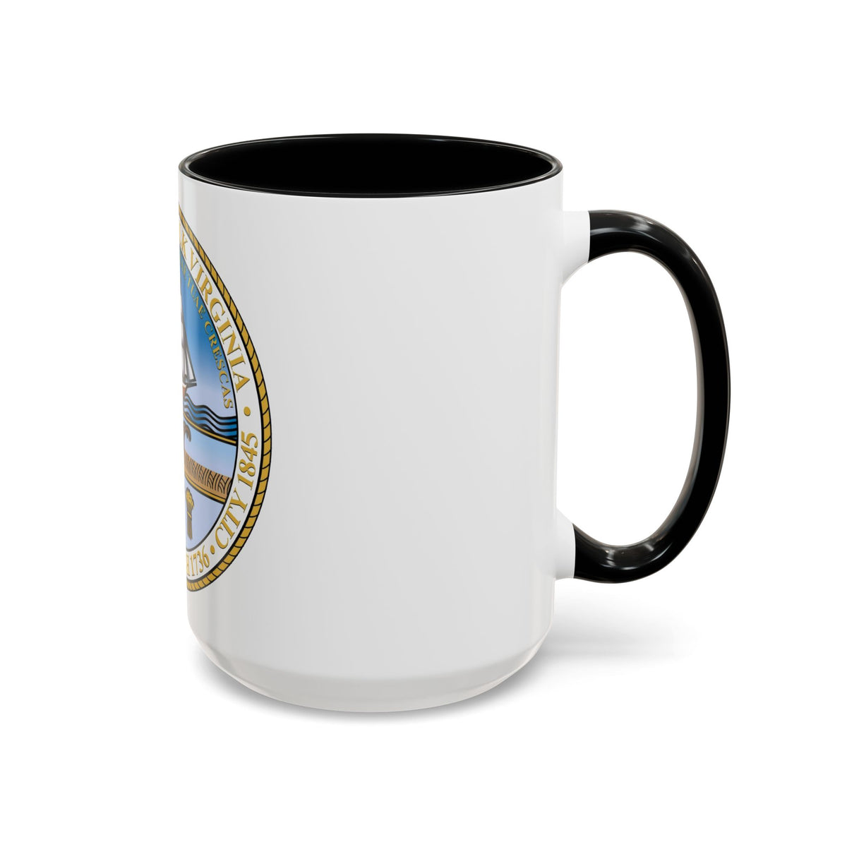 Seal of Norfolk Virginia - Accent Coffee Mug