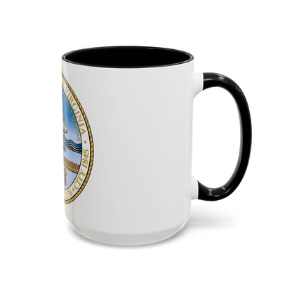 Seal of Norfolk Virginia - Accent Coffee Mug