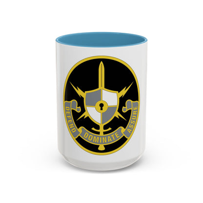 United States Cyber School 2 (U.S. Army) Accent Coffee Mug