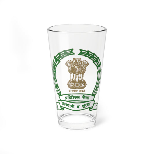 Territorial Army Crest (India) (Coat of Arms) Pint Glass 16oz