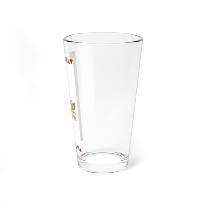 Flag of Budapest vertical (Hungary) Pint Glass 16oz