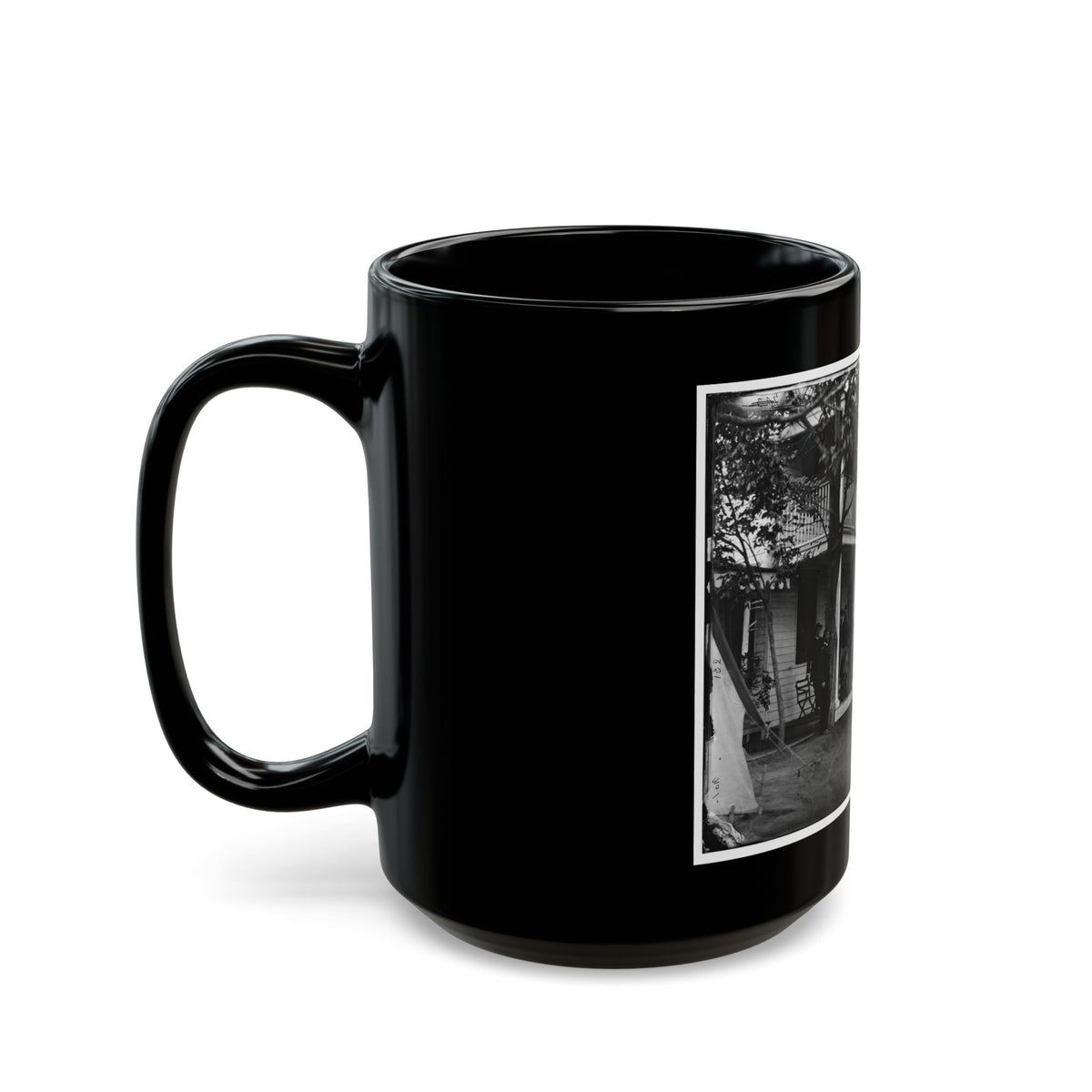Arlington, Virginia. Officers Of 2d New York Heavy Artillery, At Fort C.F. Smith (U.S. Civil War) Black Coffee Mug