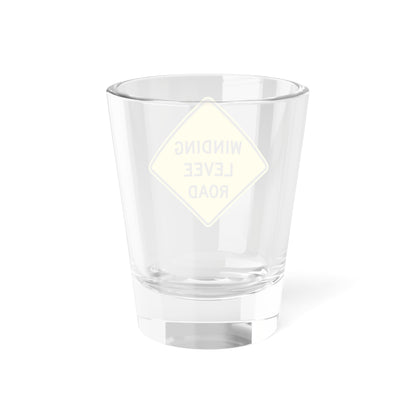 MUTCD-CA SW22-1 (California) (Road Sign) Shot Glass 1.5oz