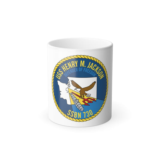 USS Henry M Jackson SSBN 730 (U.S. Navy) Color Changing Mug 11oz