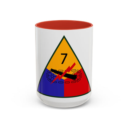 7th Armored Division (U.S. Army) Accent Coffee Mug
