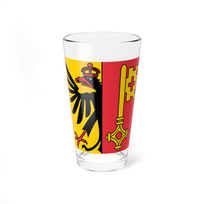 Flag of Canton of Geneva (Switzerland) Pint Glass 16oz