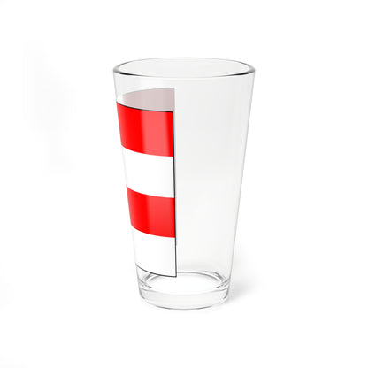 Flag of Zofingen Switzerland - Pint Glass 16oz