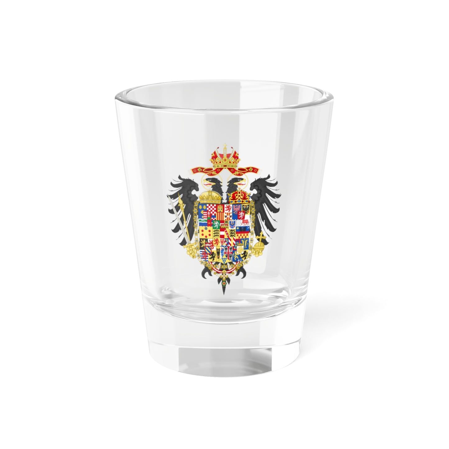 Greater Coat of Arms of Joseph II Holy Roman Emperor (Austria) (Coat of Arms) Shot Glass 1.5oz