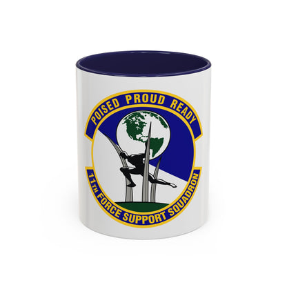 11 Force Support Squadron USAF (U.S. Air Force) Accent Coffee Mug