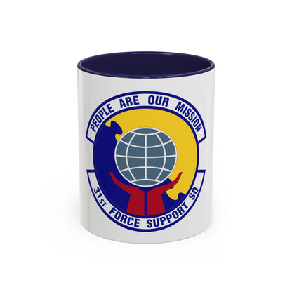 31st Force Support Squadron (U.S. Air Force) Accent Coffee Mug