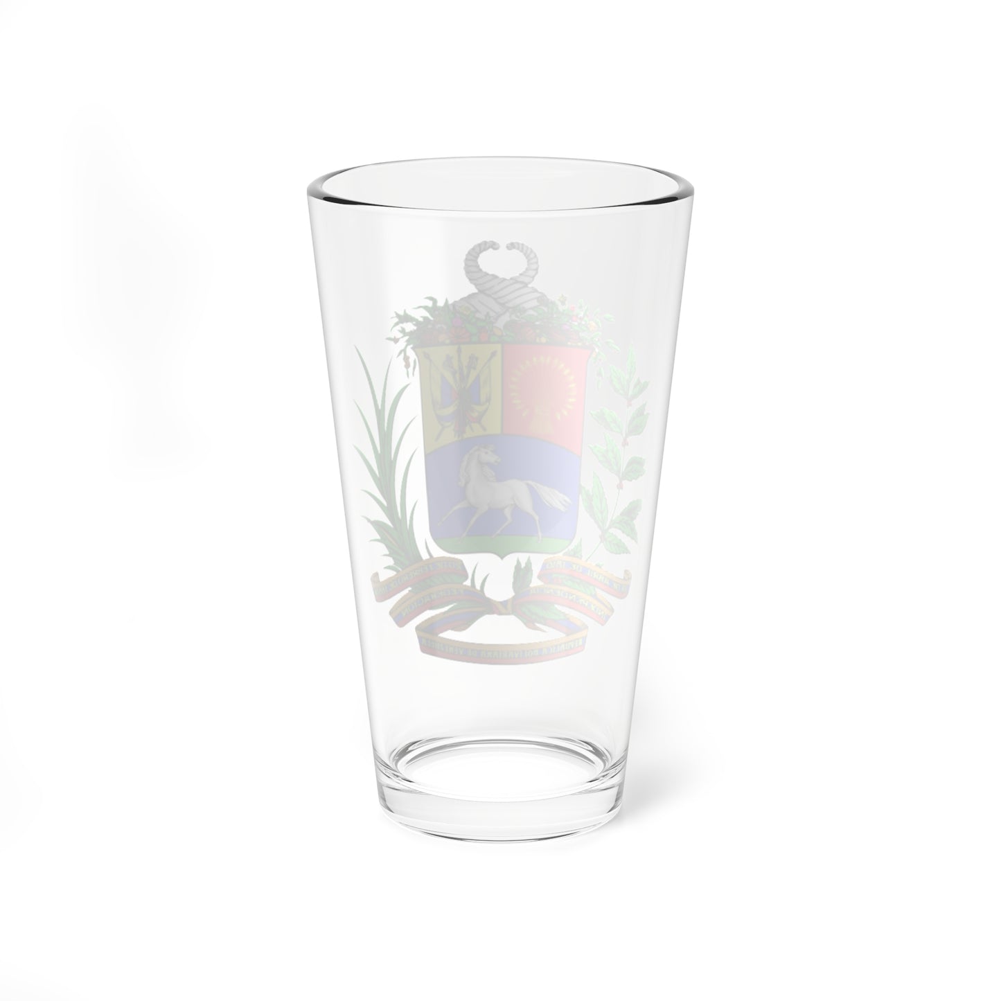 Coat of arms of Venezuela before 2006 (Venezuela) (Coat of Arms) Pint Glass 16oz