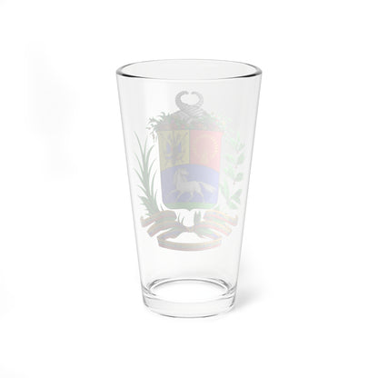 Coat of arms of Venezuela before 2006 (Venezuela) (Coat of Arms) Pint Glass 16oz