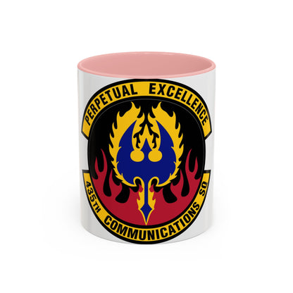 435th Communications Squadron (U.S. Air Force) Accent Coffee Mug