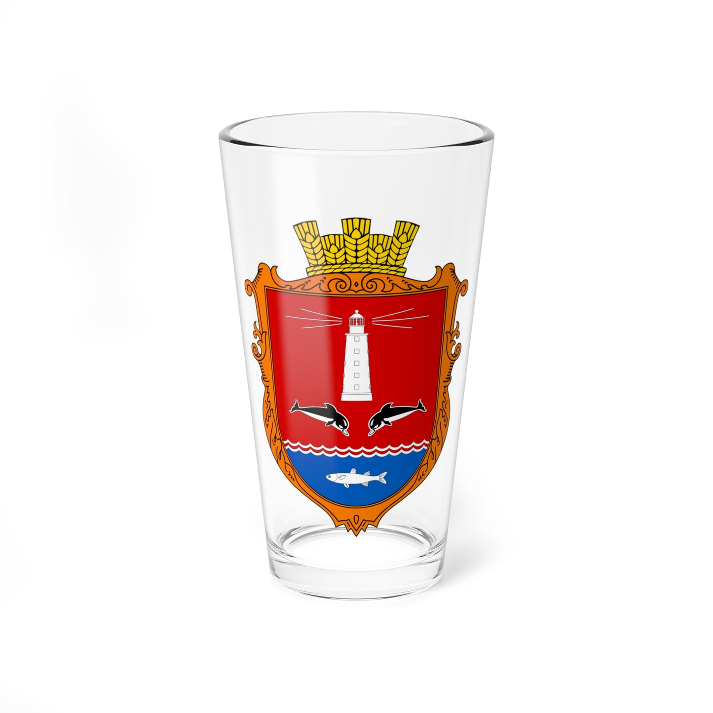 UHT Olenivka Chornomorskyi Crimea (Ukraine) (Coat of Arms) Pint Glass 16oz