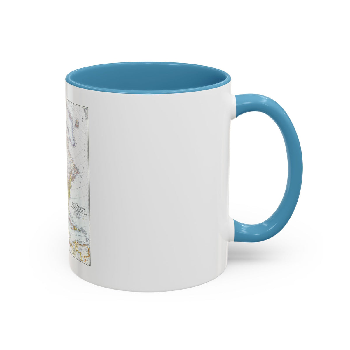 North America (1942) (Map) Accent Coffee Mug