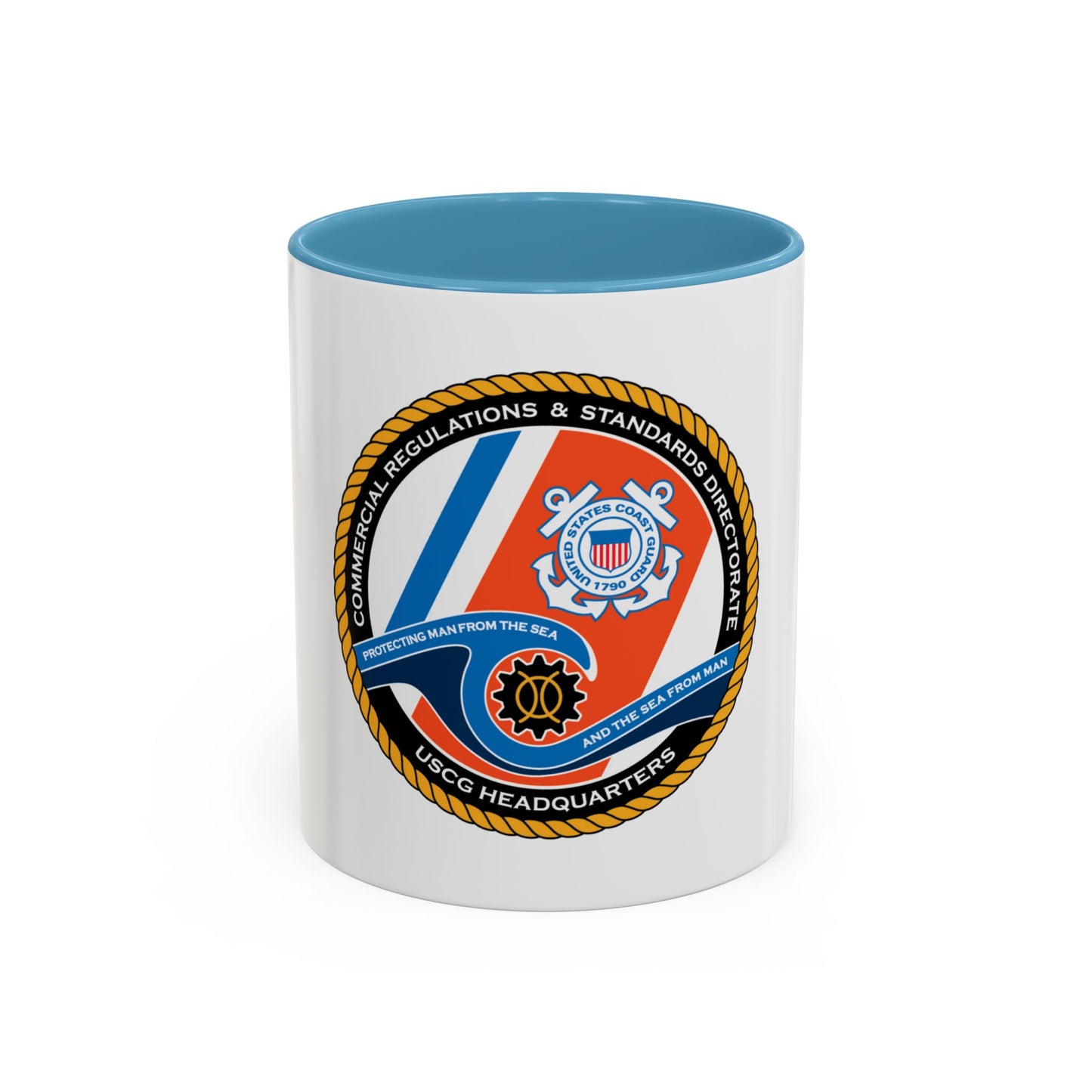 USCG HQ CG ENG 1 Comm Reg Stnd Dlr (U.S. Coast Guard) Accent Coffee Mug