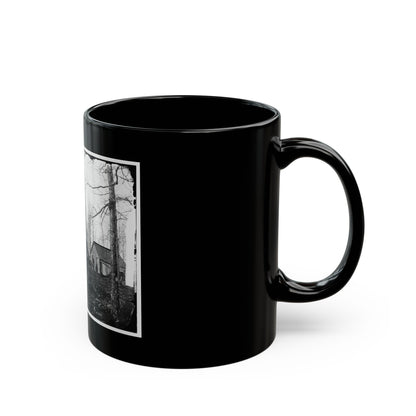Rappahannock Station, Va. Quarters Of Field And Staff Officers, 50th New York Engineers (U.S. Civil War) Black Coffee Mug