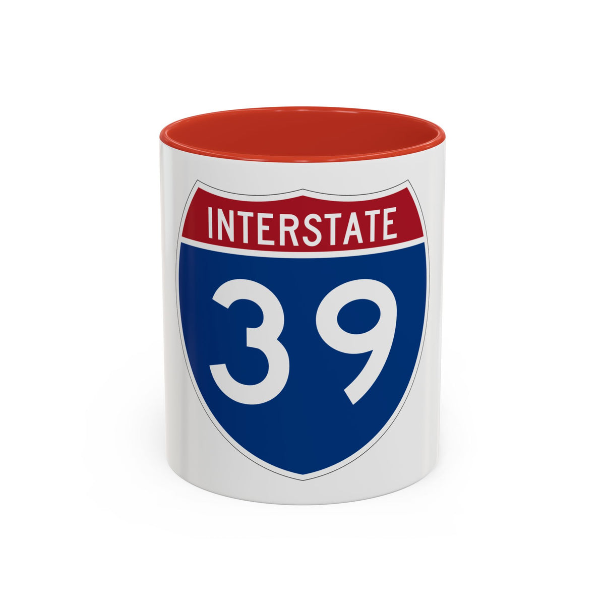 Interstate 39 (U.S. Highways) Accent Coffee Mug