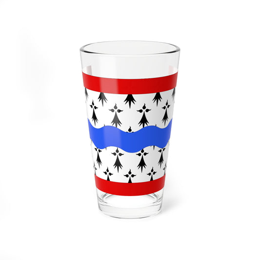 Drapeau fr departement Haute-Vienne (France) Pint Glass 16oz
