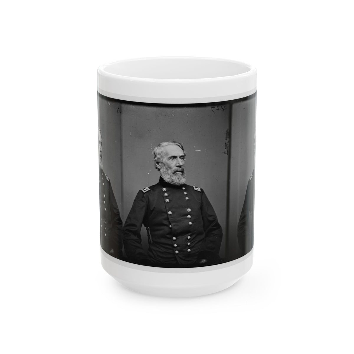 Portrait Of Maj. Gen. Edwin V. Sumner, Officer Of The Federal Army (U.S. Civil War) White Coffee Mug